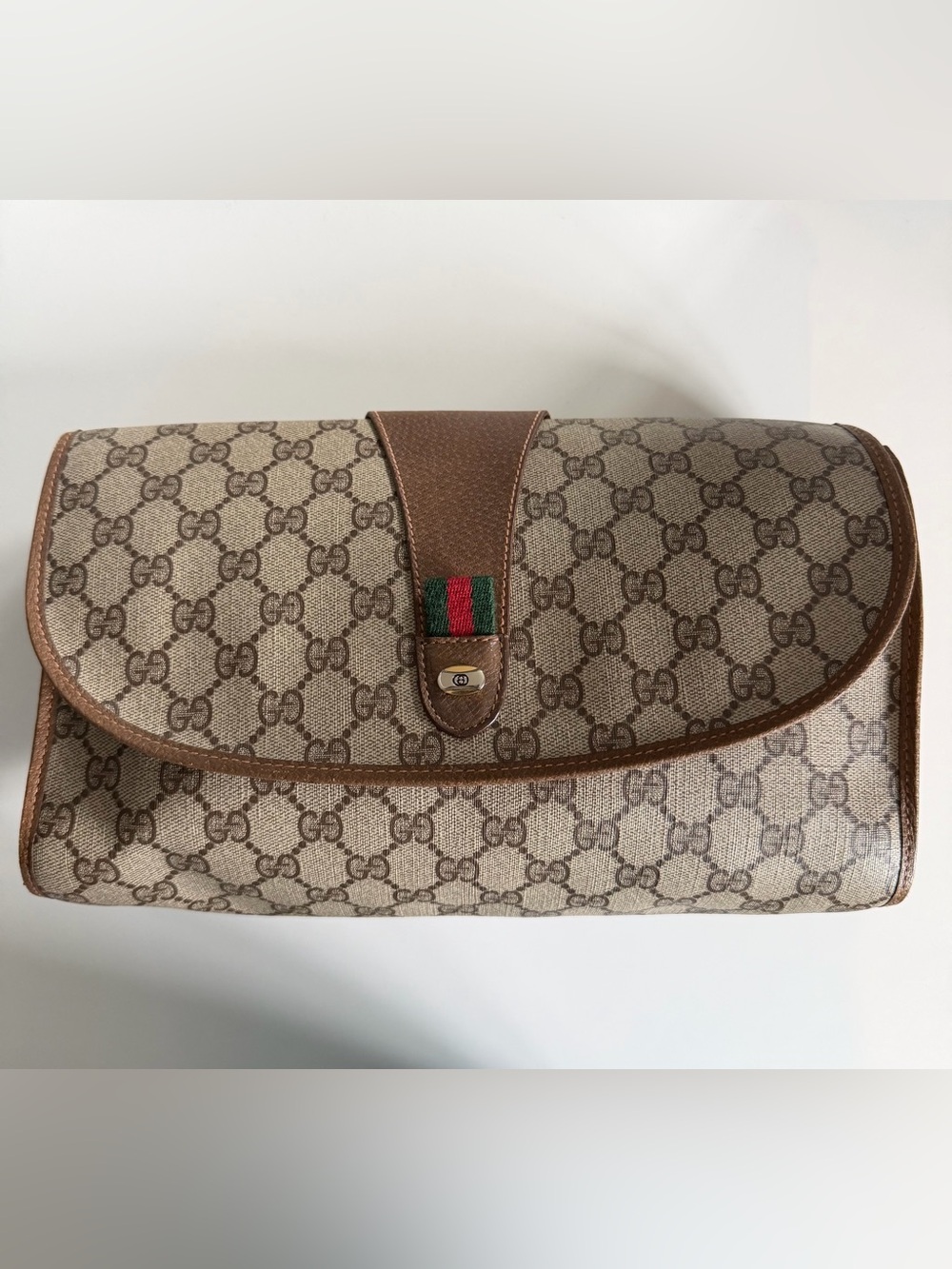 Vintage Gucci Supreme Sherry Line GG Clutch